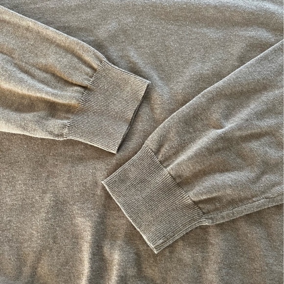 J Crew Mens Sweater V- neck Long Sleeve 100% Cotton Preppy Knit Tan XL - Picture 8 of 10